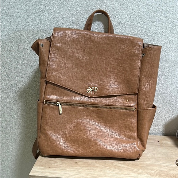 Freshly Picked - full size Tan Leather Backpack - Picture 1 of 6